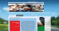 Desktop Screenshot of conspiracionesysociedadessecretas.com